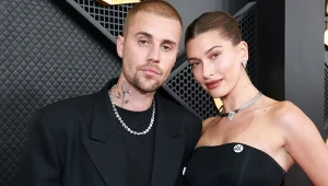 Justin Bieber i Hailey Bieber podczas rozdania nagród Grammy 2026