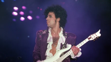 "Fioletowy" Prince z etapu "Purple Rain" - Detroit, 4 listopada 1984 r.