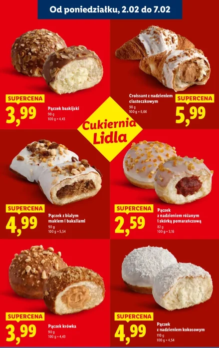 Nowe pączki w Cukierni Lidla: od klasycznych smaków po nowości, takie jak pączek baskijski, krówka czy kokosowy.