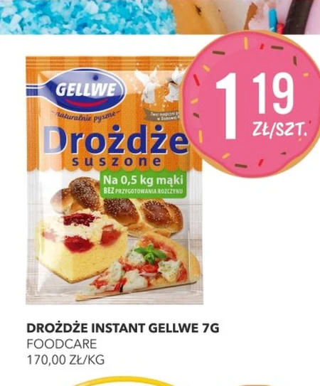 Швидкорозчинні дріжджі Gellwe