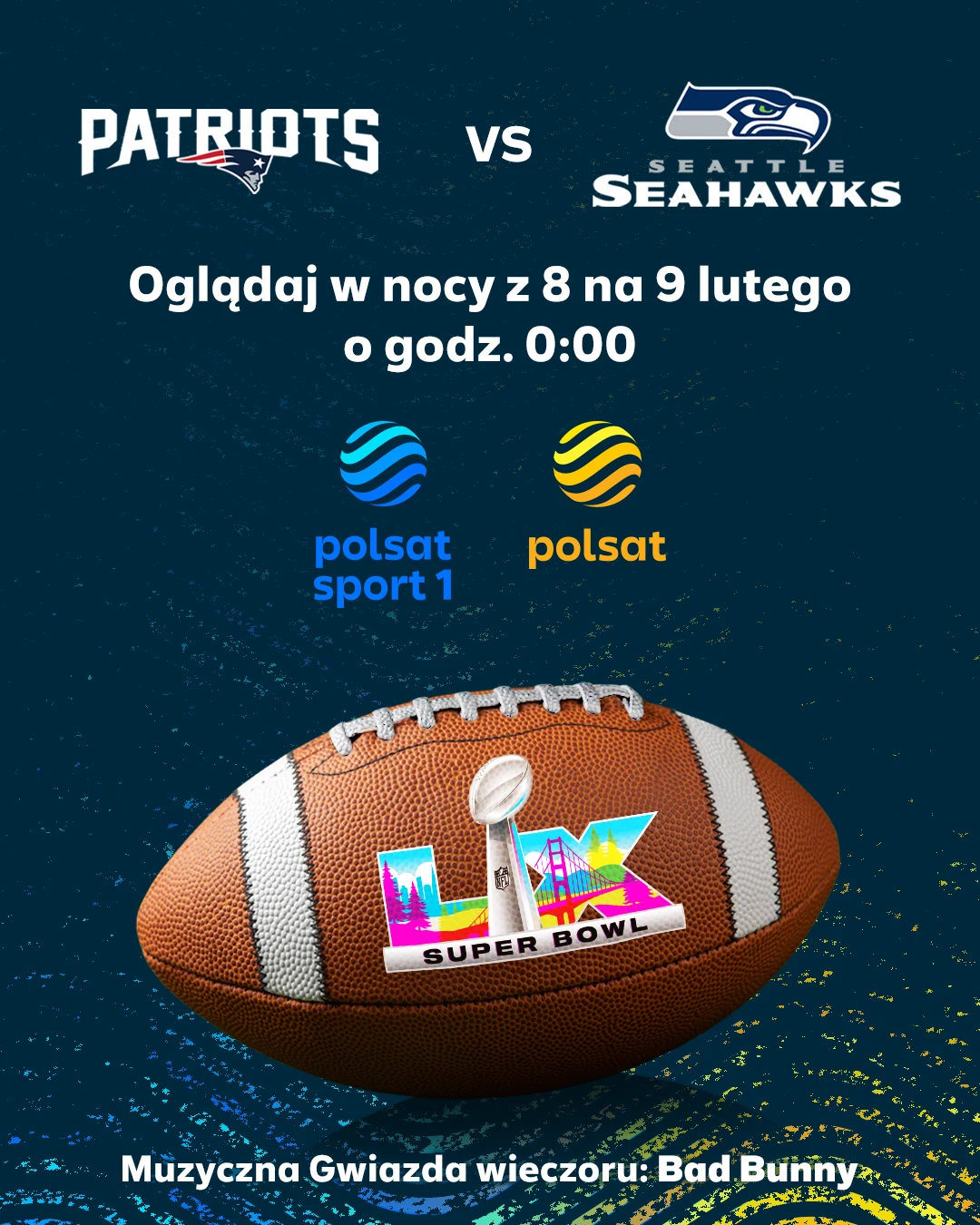 Polsat i Polsat Sport 1 pokażą historyczną 60. edycję NFL Super Bowl
