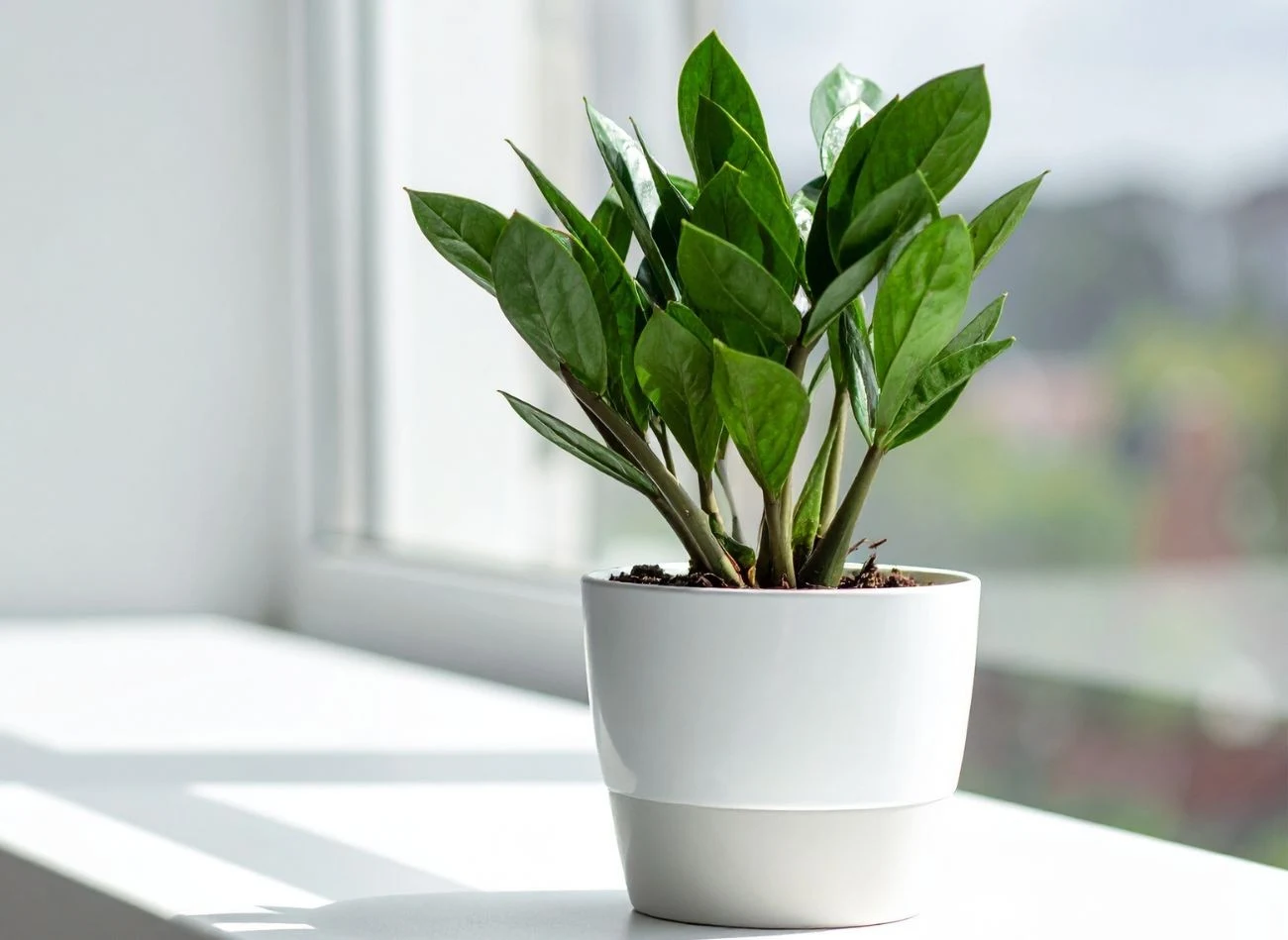 Po zimowym spoczynku zamiokulkas potrzebuje dużej ilości rozproszonego światła