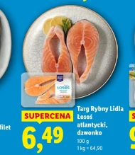 Łosoś Targ rybny Lidla