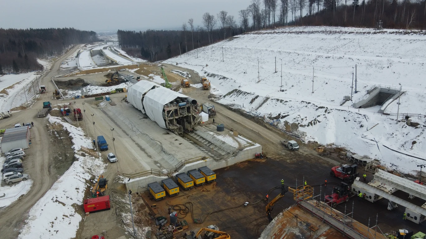 Plac budowy drogi S19 Rzeszów-Babica Plac budowy drogi S19