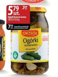 Ogórki konserwowe Orzech