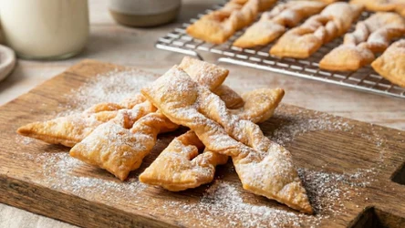 Pieczone faworki według Jurka Sobieniaka