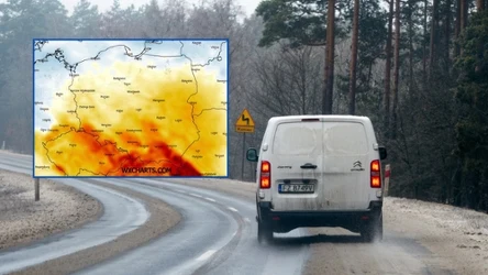 Gołoledź będzie poważnym zagrożeniem w północnej połowie kraju. Na południu będzie ciepło: do około 9 stopni Celsjusza