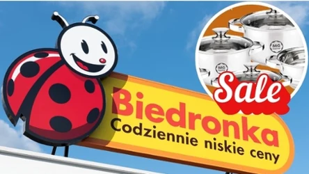 Kup zestaw garnków, a rondel dostaniesz za 1 zł. Biedronka z nową akcją