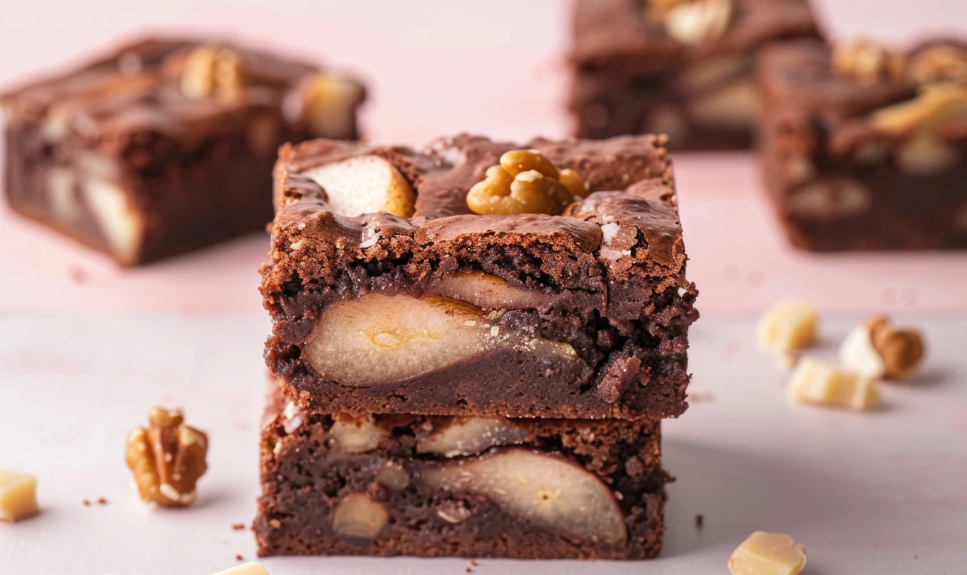 To ciasto to połączenie sernika z brownie, świetnie pasują do niego gruszki To ciasto to połączenie sernika z brownie, świetnie pasują do niego gruszki