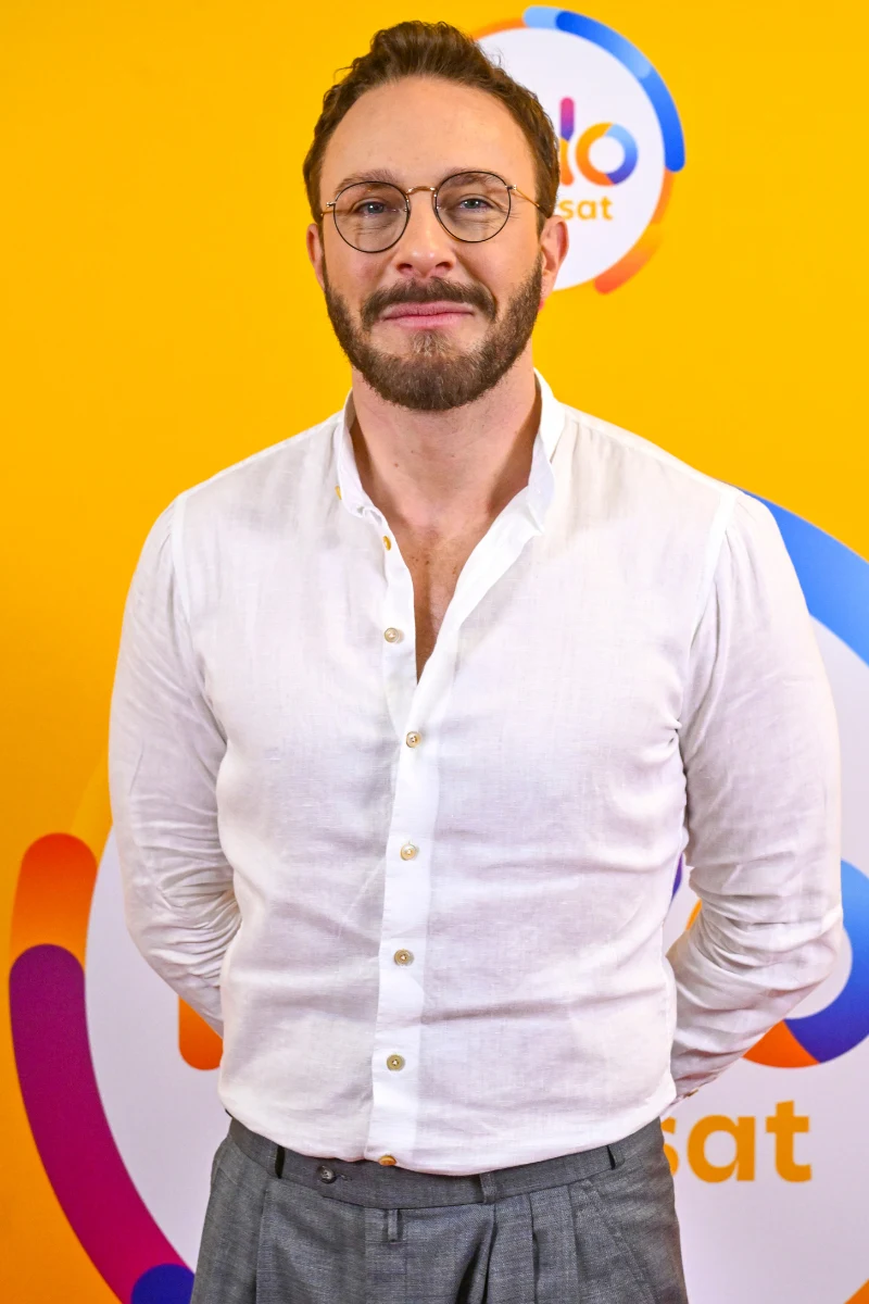 Sławek Uniatowski w studiu "halo tu polsat"