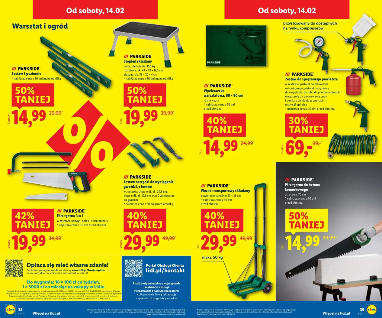 Narzędzia do warsztatu Parkside w Lidlu – nowe promocje od soboty 14.02 / Lidl gazetka