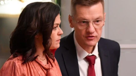 Katarzyna Cichopek i Marcin Mroczek na planie serialu "M jak miłość"