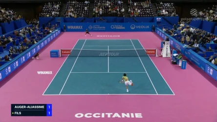 Felix Auger-Aliassime - Arthur Fils. Skrót meczu. WIDEO