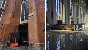 Kościół w Mysłowicach zalany. Od rana trwało osuszanie świątyni
