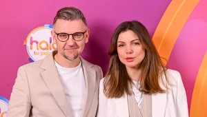 Krzysztof Czeczot i Karolina Gorczyca w studiu "halo tu polsat"