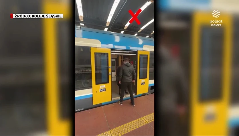"Wydarzenia": Obcinanie paznokci czy robienie prania. Koleje Śląskie apelują o zmianę zachowania