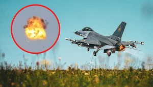 Ukraiński F-16 zestrzelił drona nad głowami cywili