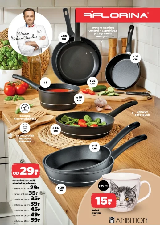 Patelnie Florina w Netto od 29 zł Patelnie Florina w Netto od 29 zł