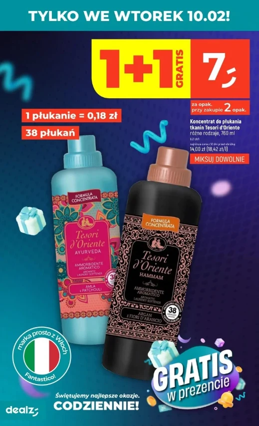 Koncentrat do płukania tkanin Tesori d’Oriente Koncentrat do płukania tkanin Tesori d’Oriente