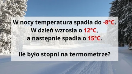 Zimowa zagadka matematyczna na rozgrzewkę