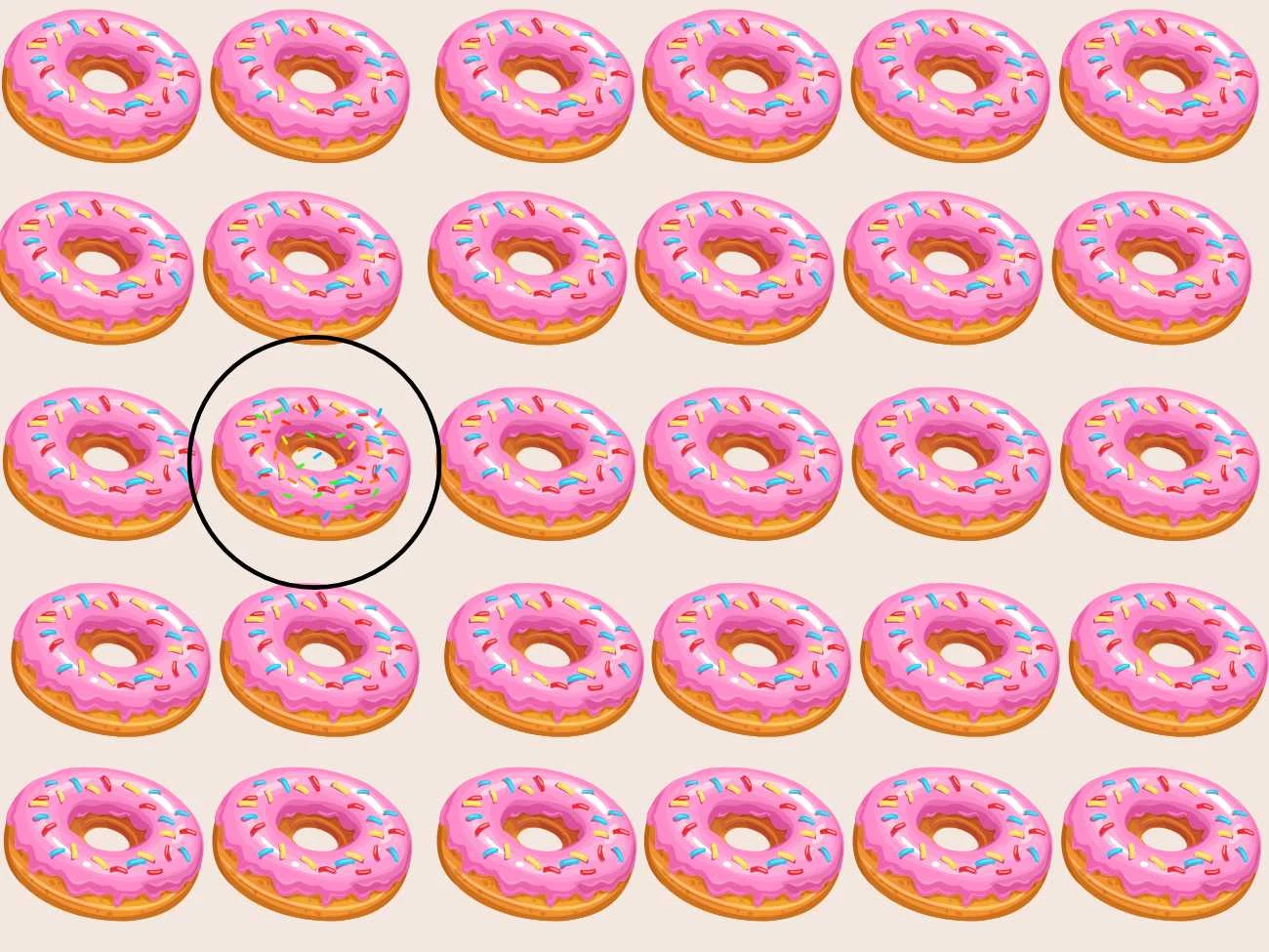 Który pączek jest inny? Rozwiązanie zagadki na spostrzegawczość. Który pączek jest inny? Rozwiązanie zagadki na spostrzegawczość.