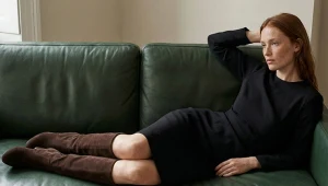 Venezia, zamszowe kozaki damskie