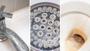 Domowe środki czystości są w stanie skutecznie poradzić sobie z kamieniem w łazience.  Fot.123RF/PICSEL/Pexels