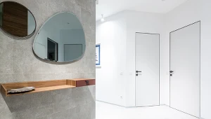 Drzwi ukryte, to drzwi, które wtapiają się w ścianę