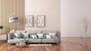 Lamelki są rodzajem pionowych deseczek, które są ułożone z przerwami na ścianie lub suficie