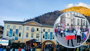 Polacy przeszli ulicami Predazzo, sceny na igrzyskach. Tego nie widać w TV