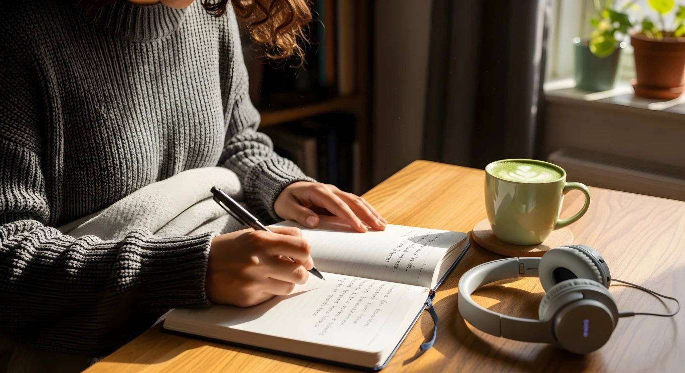 Czytanie, notatniki, listy i oczywiście kaligrafia Czytanie, notatniki, listy i oczywiście kaligrafia