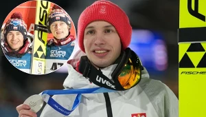 Tomasiak na podium, obok niego Stoch i Kubacki. Zdjęcie robi furorę w sieci