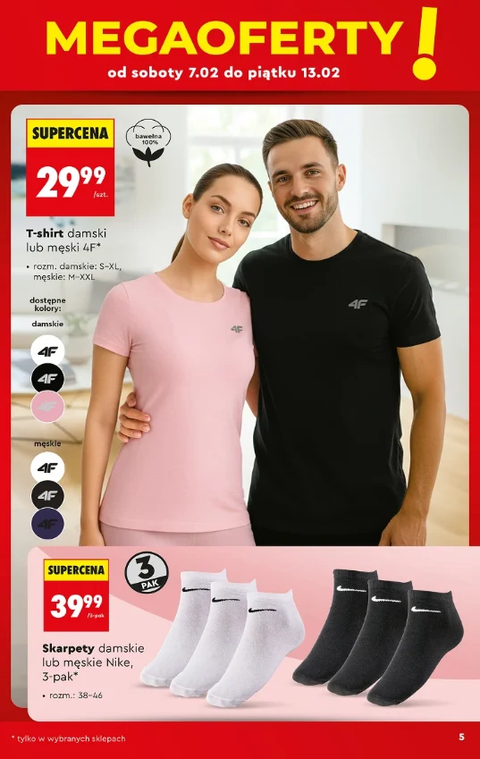 Biedronka przecenia ubrania 4F i Nike