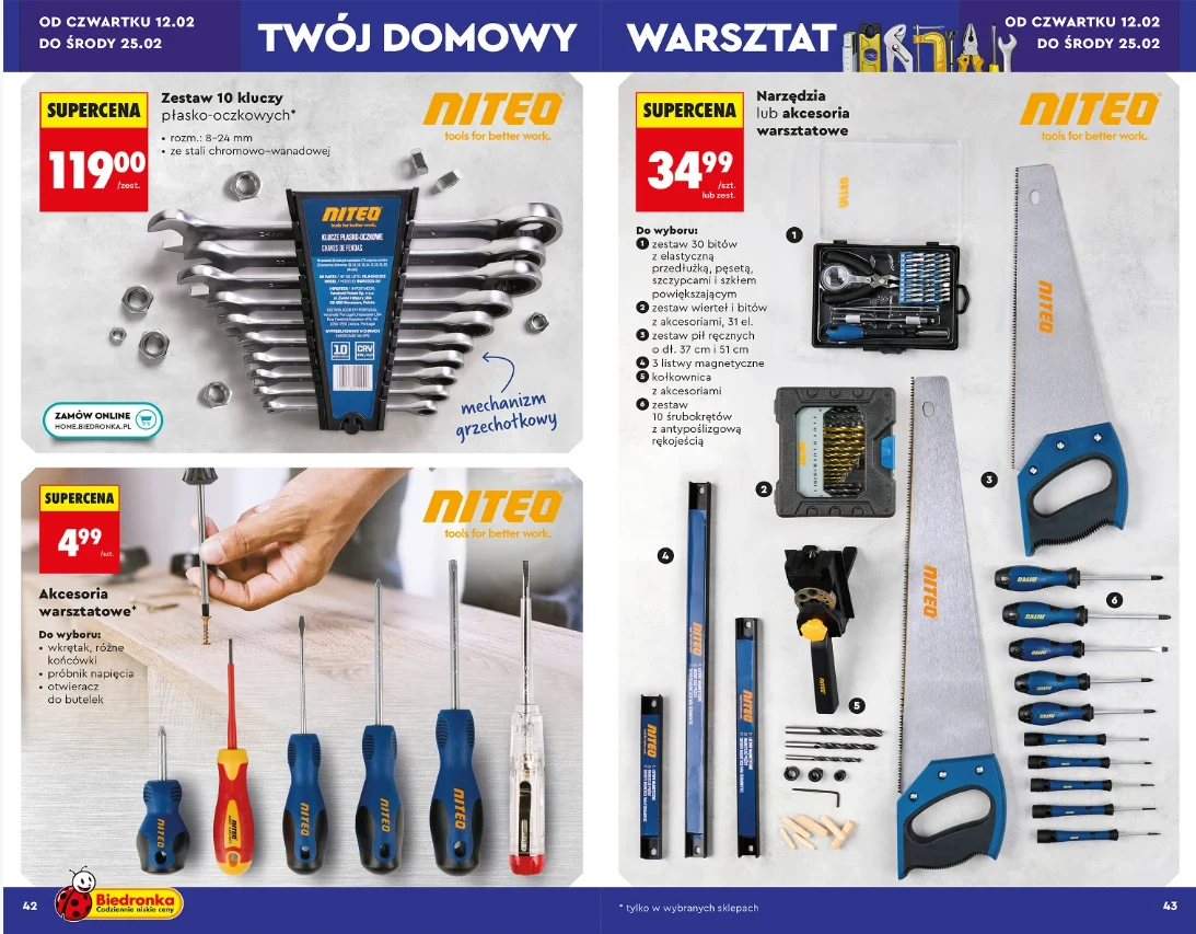 Zestaw 10 kluczy płasko oczkowych. 119 zł