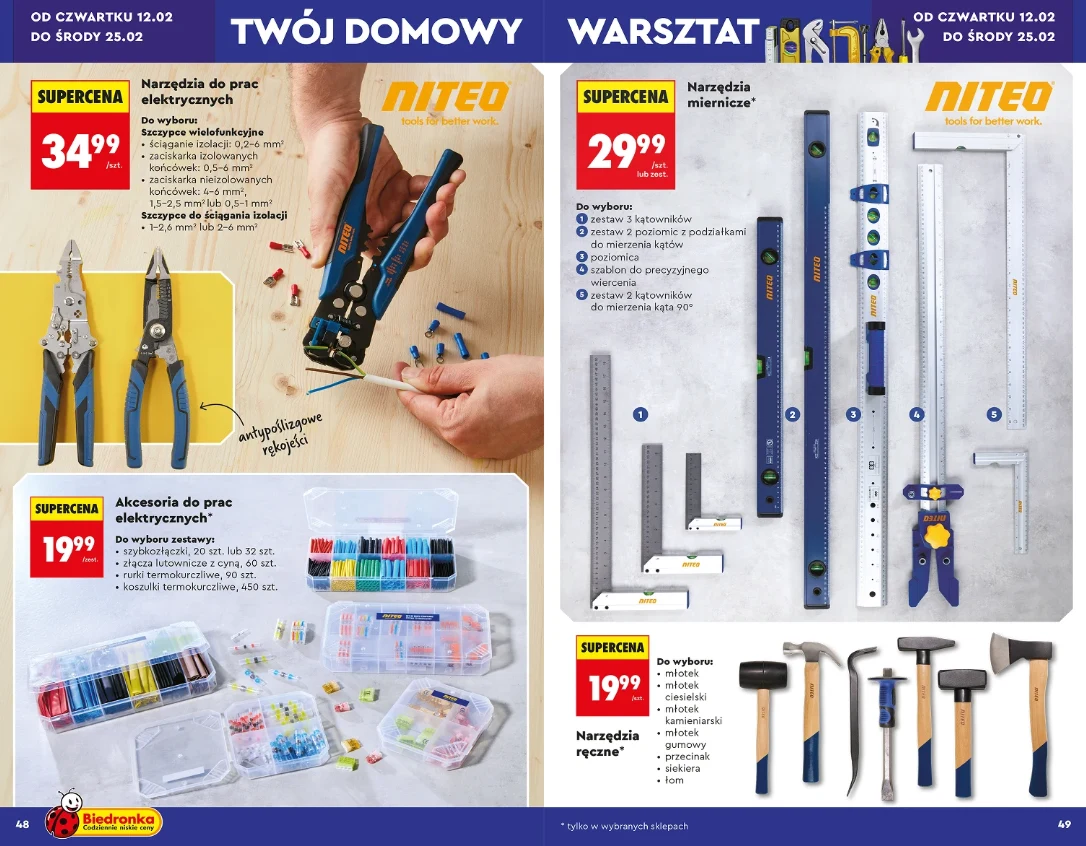 Narzędzia ręczne. Już od 19,99 zł