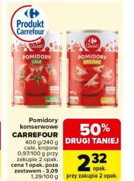Pomidory krojone Carrefour