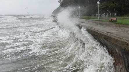 Sztorm zagraża nie tylko statkom znajdującym się na morzu, ale i przybrzeżnym miejscowościom. 