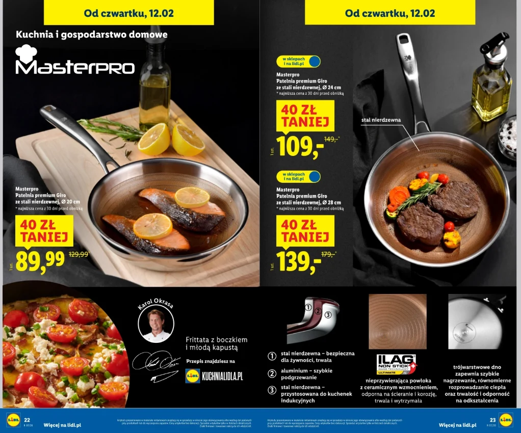 Patelnie premium ze stali nierdzewnej. Nawet 40 zł taniej