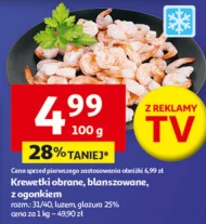 Blanszowane krewetki