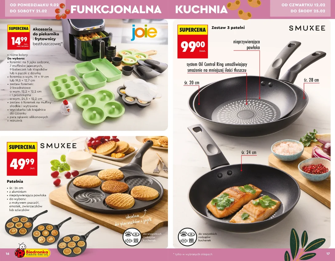 Wyprzedaż patelni w Biedronce