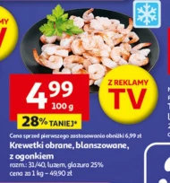 Blanszowane krewetki