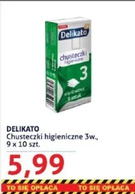 Chusteczki higieniczne Delikato