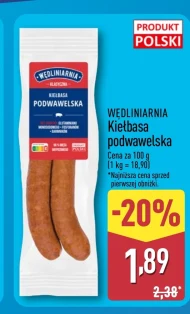 Kiełbasa podwawelska Wędliniarnia