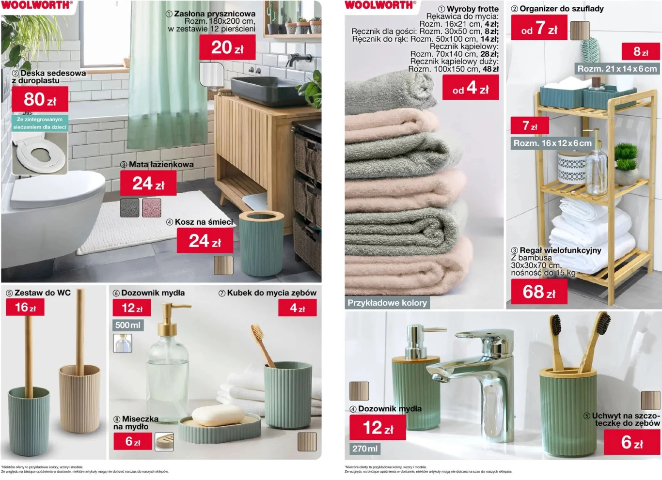 Łazienkowy szał w Woolworth - akcesoria już od 4 zł Łazienkowy szał w Woolworth - akcesoria już od 4 zł