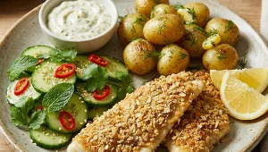 ​Złocisty okoń w otrębowo-parmezanowej panierce. Piątkowy klasyk w aranżacji Mateusza Gesslera 