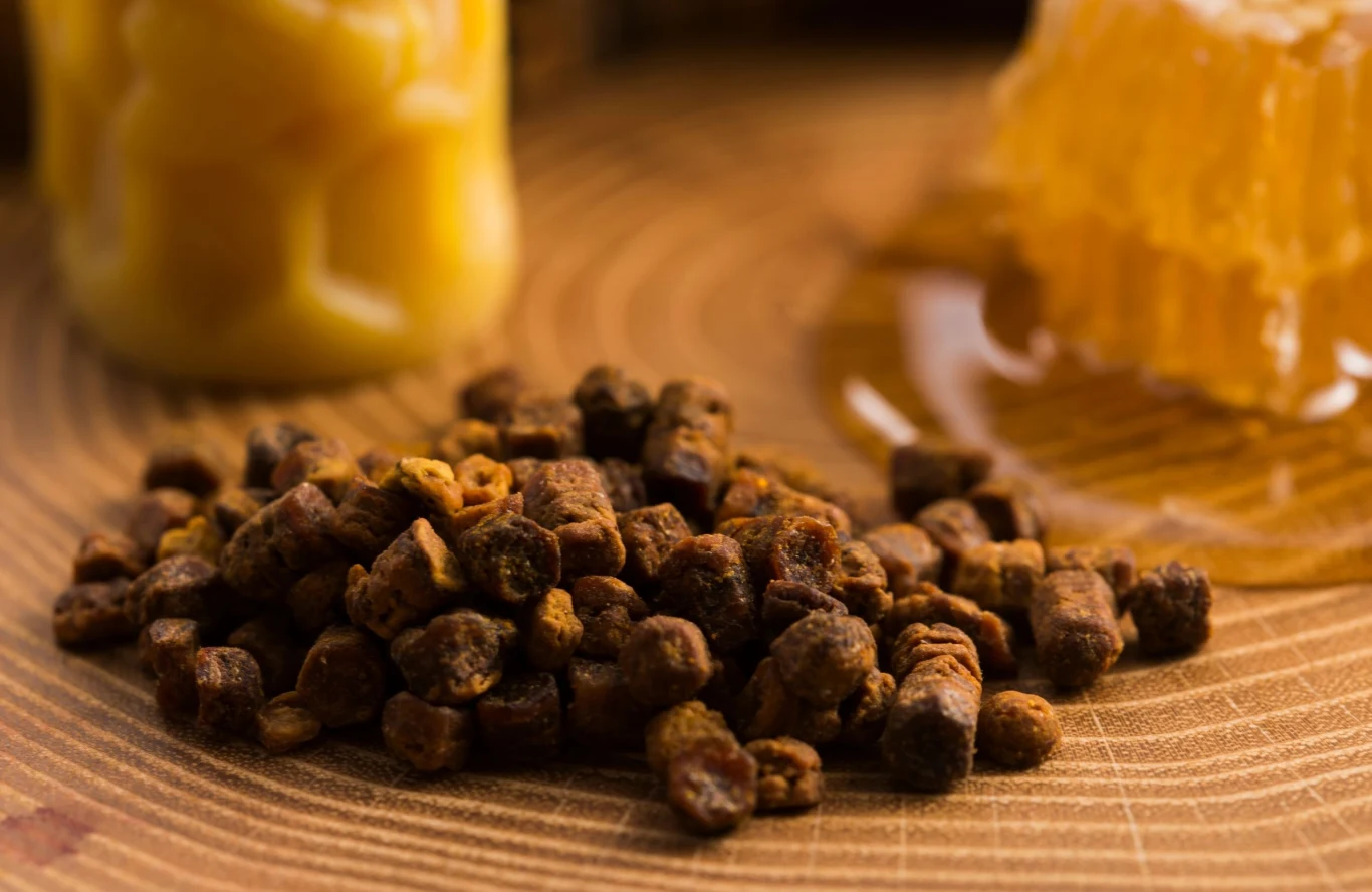 Propolis to substancja produkowana przez pszczoły o silnym działaniu prozdrowotnym Propolis to substancja produkowana przez pszczoły o silnym działaniu prozdrowotnym