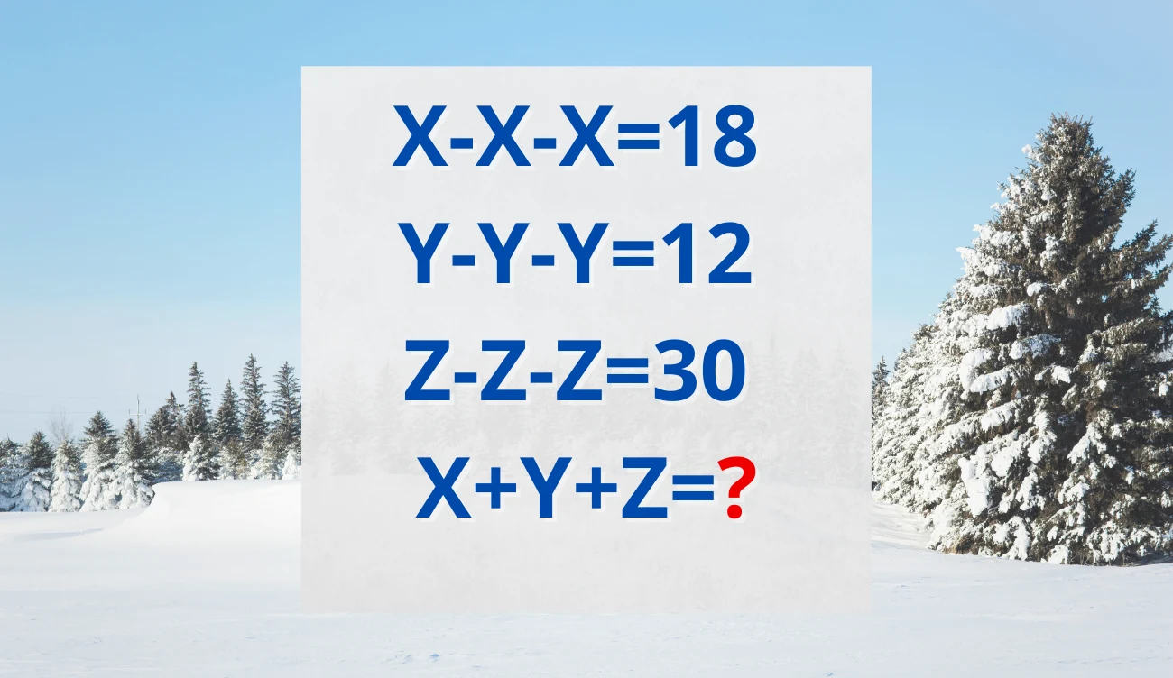 Zagadka matematyczna zmusza do myślenia. Jakie jest rozwiązanie? Zagadka matematyczna zmusza do myślenia. Jakie jest rozwiązanie?