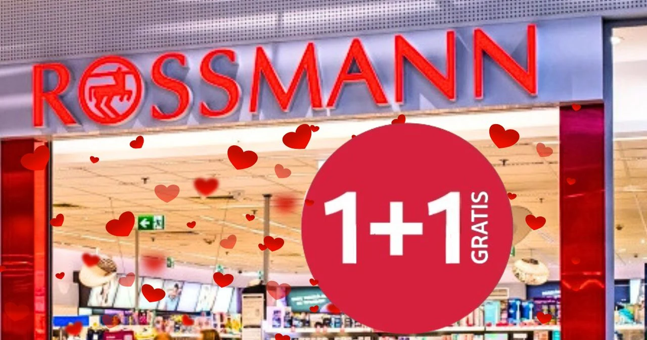 Rossmann odpalił 1+1 na Walentynki. Półki szybko się opróżniają Rossmann odpalił 1+1 na Walentynki. Półki szybko się opróżniają