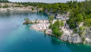 Zakrzówek przyciąga odwiedzających przez cały rok. Nie ma takiego drugiego miejsca w Krakowie