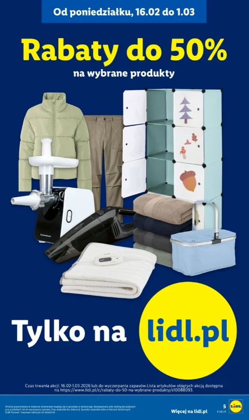 Rabaty do 50 procent tylko na lidl.pl
